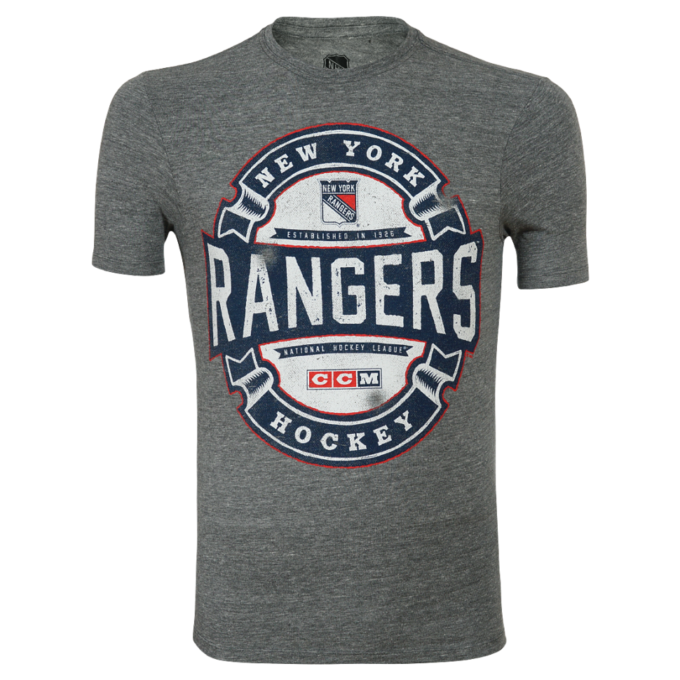 Футболка CCM Game Tested Tee New York Rangers Sr
