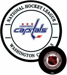 Шайба сувенирная Gufex NHL Washington Capitals двусторонняя печать